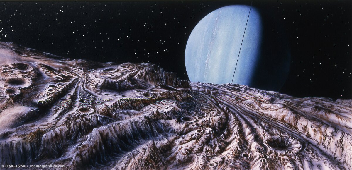 Uranus seen from Miranda